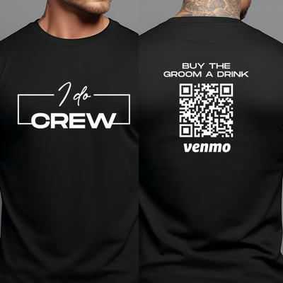 Personalized Bachelor Party Groom Crew Shirts, Custom Venmo QR Code Buy The Groom A Drink, Best Man Shirts, Groom Shirts, Groomsmen Shirts
