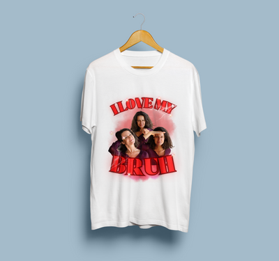 Personalized I Love My Bruh Photo Shirt, I Love My Mom Shirt, Custom Mom Photo Shirt, Mothers Day Gift for Her, Birthday Gift for Mother