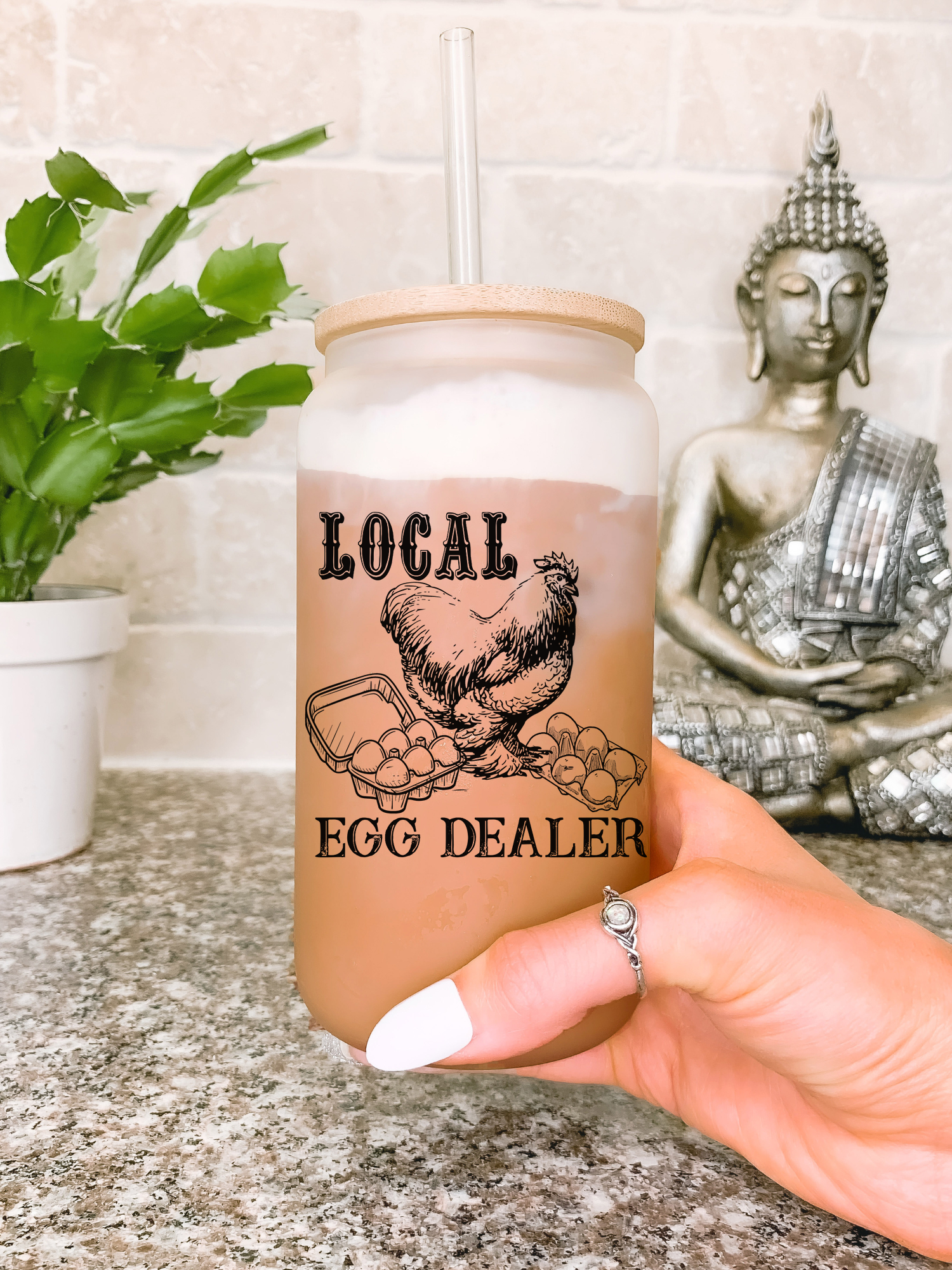 Local Egg Dealer Mug, Crazy Chicken Lady Glass Cup, Farm Life, Chicken Lover Birthday Gifts, Funny Chicken Mug, Chicken Mom Tumbler