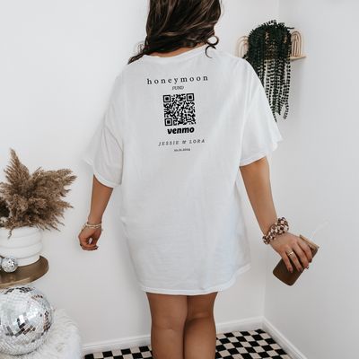 Personalized Mr and Mrs Shirt, Custom Honeymoon Fund Venmo Shirt, Honeymoon Shirts, Wedding Gift for Couples, Newlywed Gift, Matching Shirts