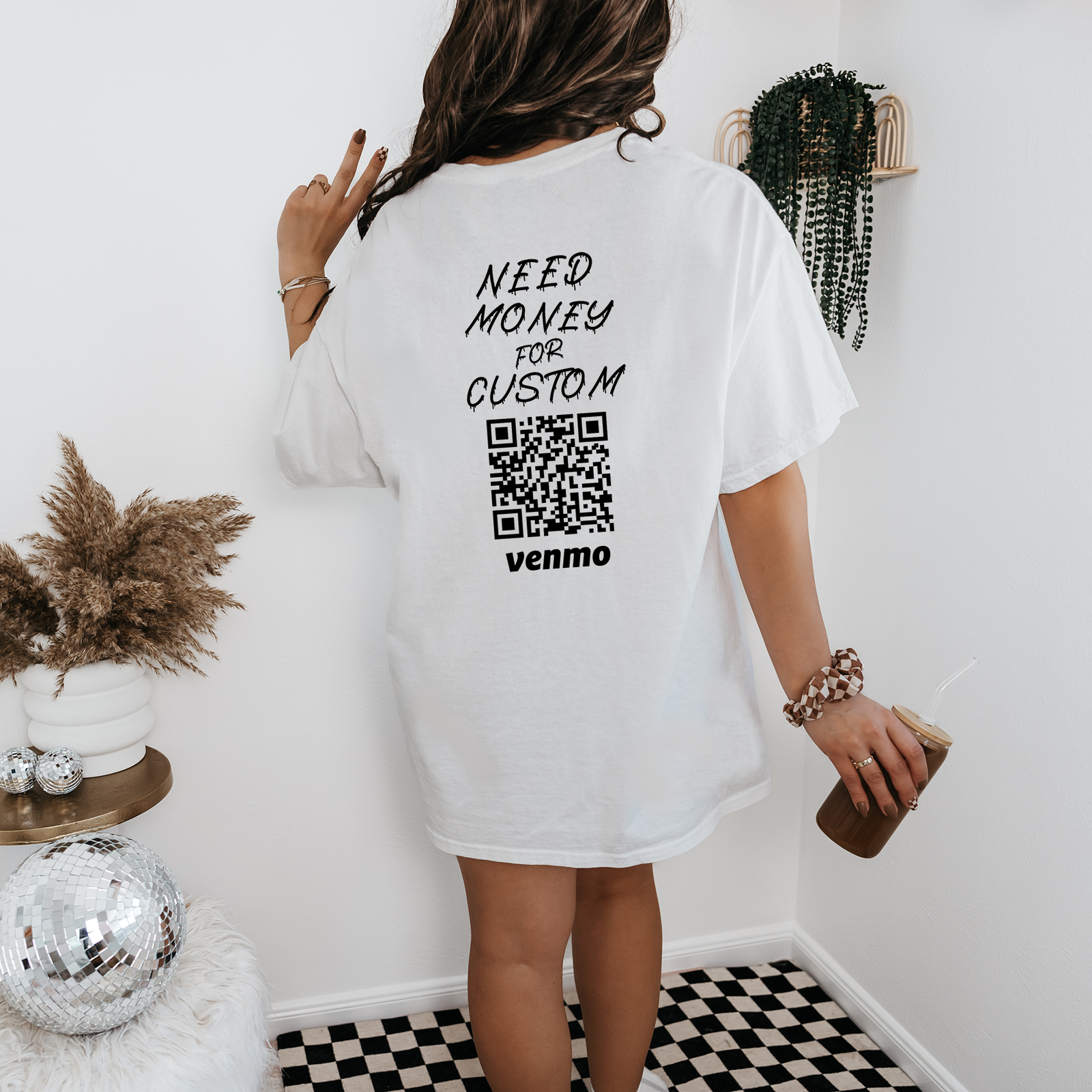 Personalized Need Money For Shirt, Custom Venmo Code Shirts, Funny Birthday Gift for Her, Mom Shirts, Gift for Girlfriend