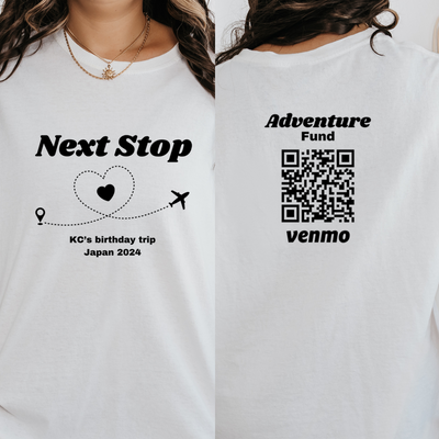 Personalized Adventure Shirt, Travel Adventure Fund, Custom Venmo Shirts, Road Trip Crew Shirt, Girls Trip Shirt, Family Trip Shirts