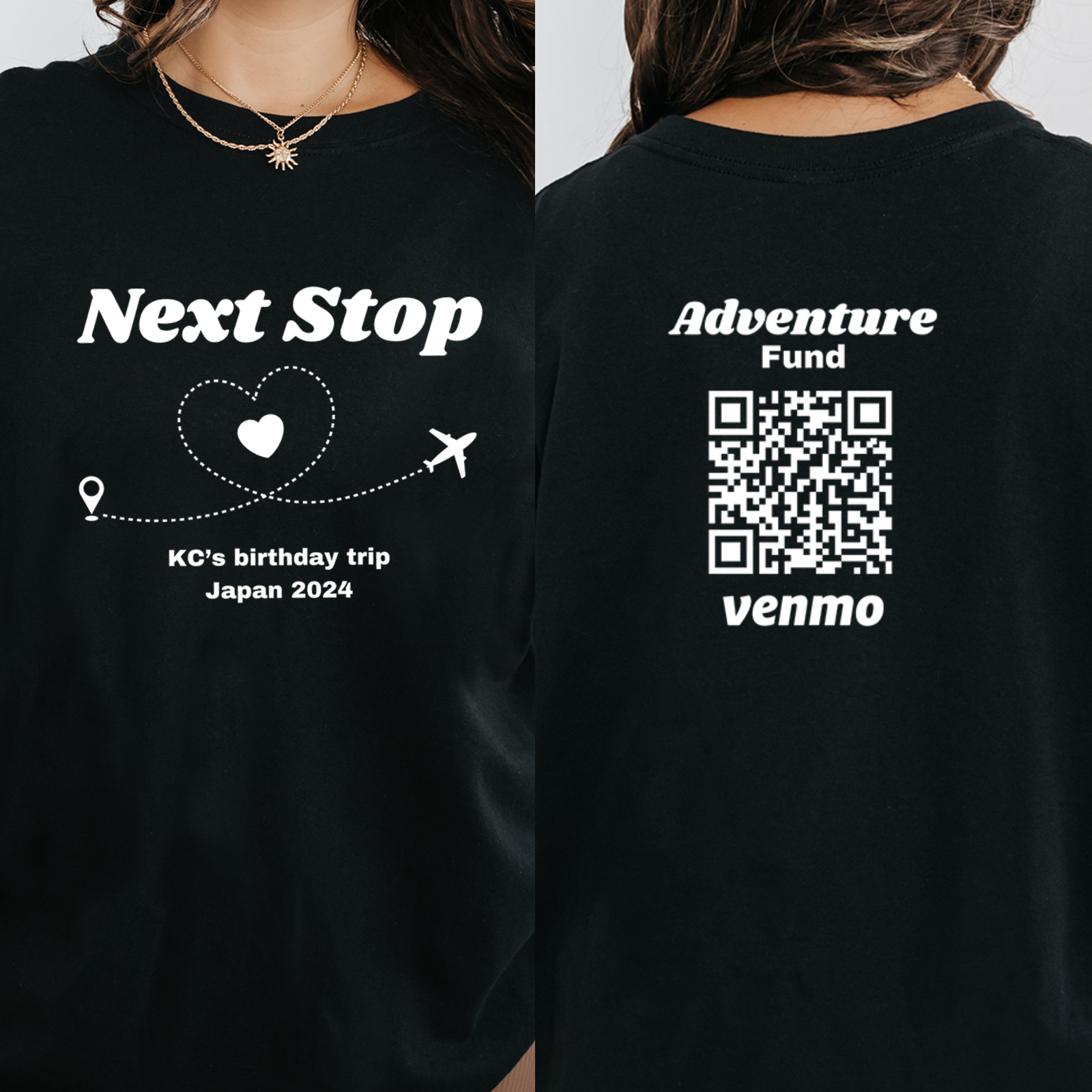 Personalized Adventure Shirt, Travel Adventure Fund, Custom Venmo Shirts, Road Trip Crew Shirt, Girls Trip Shirt, Family Trip Shirts