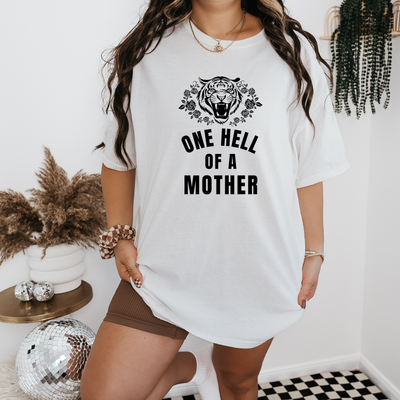 Personalized One Hell Of A Mother Shirt, Custom QR Code Tee, Kids Photo Shirt, Mothers Day Gift for Mom, Mom Birthday Gift Ideas, Mom Shirts
