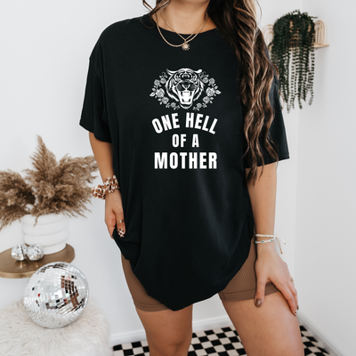 Personalized One Hell Of A Mother Shirt, Custom QR Code Tee, Kids Photo Shirt, Mothers Day Gift for Mom, Mom Birthday Gift Ideas, Mom Shirts