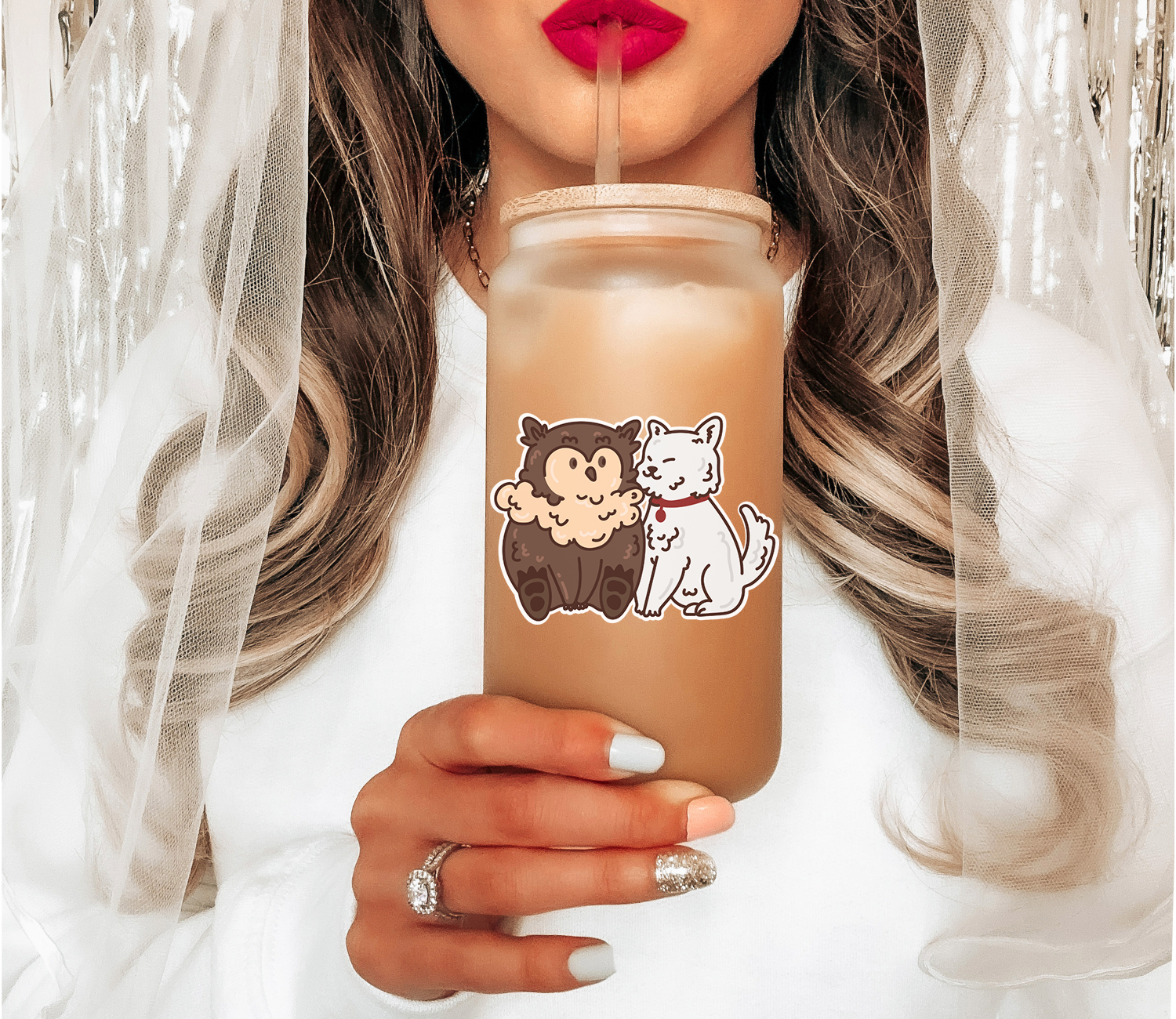 Best Bois of All the Realms 16 oz Glass Mug, Baldurs Gate Tumbler, Video Game Lover Gift Ideas, Birthday Gift for Him or Her