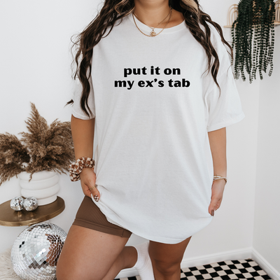 Personalized Breakup Shirt, Put It On My Ex's Tab, Custom Venmo Code Shirts, Funny Divorce Gift, Womens Breakup Shirt, Ex Girlfriend Shirts