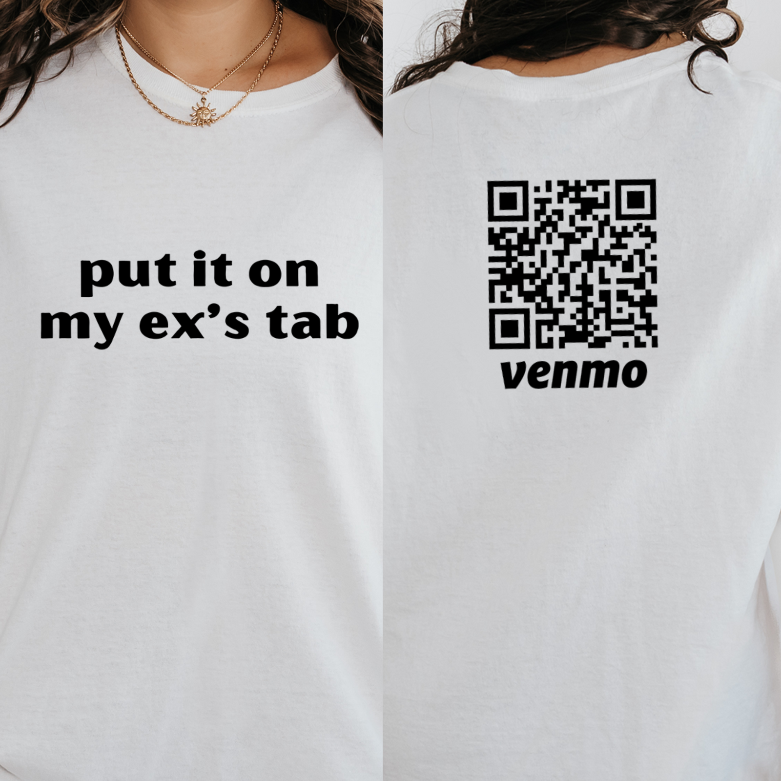 Personalized Breakup Shirt, Put It On My Ex's Tab, Custom Venmo Code Shirts, Funny Divorce Gift, Womens Breakup Shirt, Ex Girlfriend Shirts
