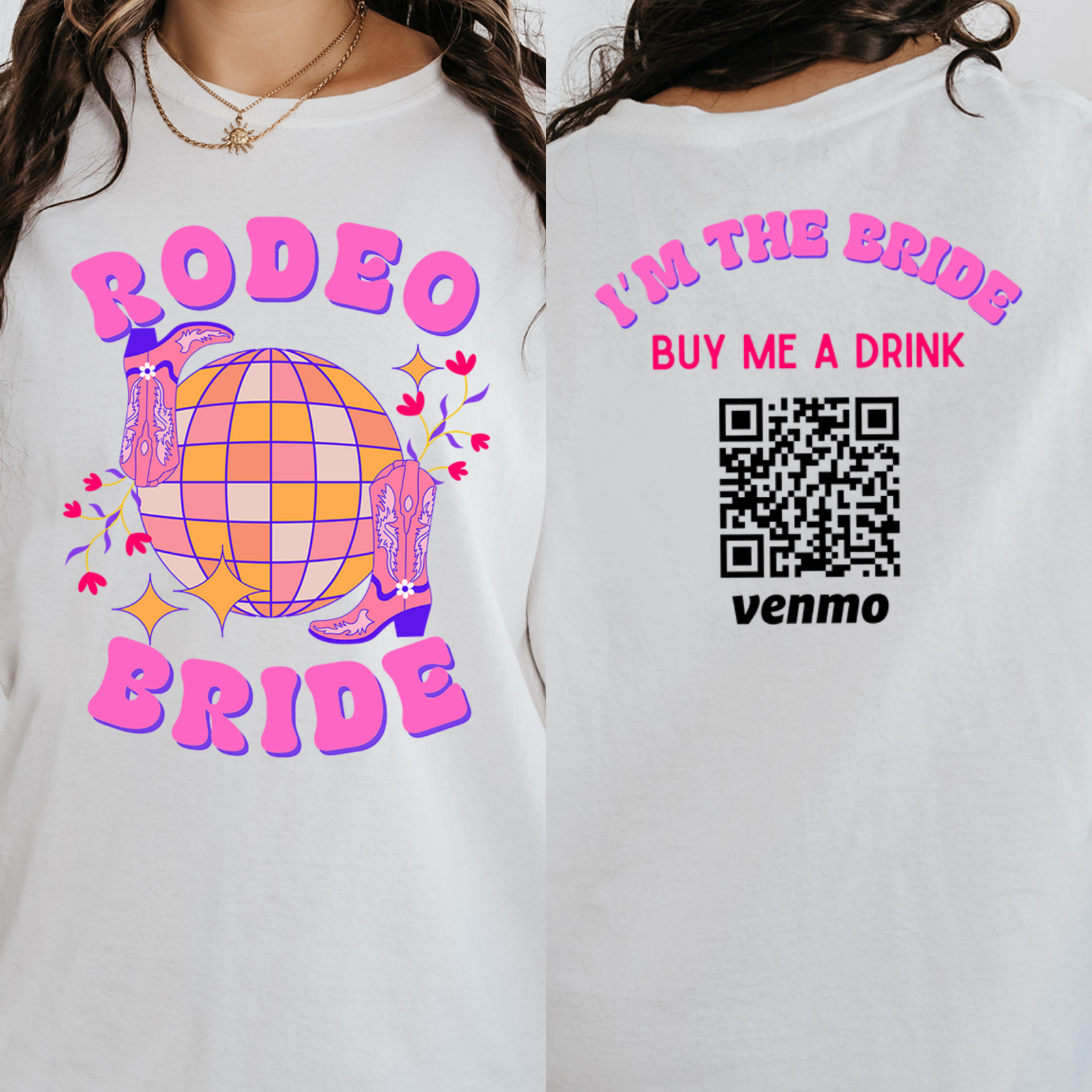 Custom Disco Bachelorette Venmo Shirts, Brides Last Disco Theme Bachelorette Shirts, Hippie Disco Bride 70s Groovy Bride Dancing Queen Tee