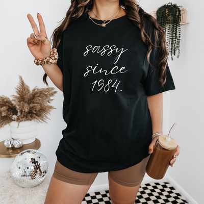 Personalized 40th Birthday Shirt, Sassy Since 1984, Custom Venmo Buy Me A Drink Shirt, 40th Birthday Gift for Her