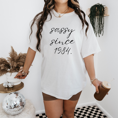 Personalized 40th Birthday Shirt, Sassy Since 1984, Custom Venmo Buy Me A Drink Shirt, 40th Birthday Gift for Her