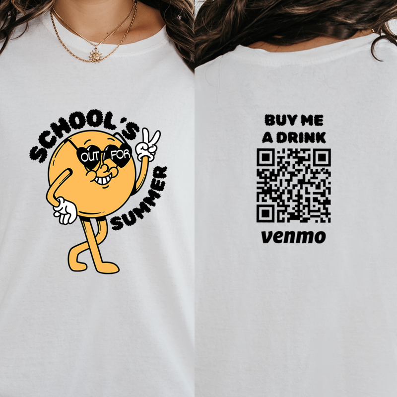 Personalized Schools Out for Summer Shirt, Custom Venmo Shirts, Funny Teacher Summer Shirt, End Of Year Teacher, Teacher Appreciation Shirts
