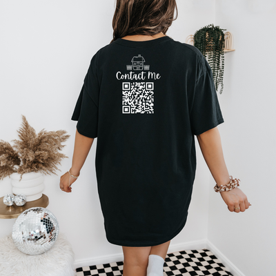 Personalized Sold By Real Estate Agent Shirt, Custom Name Your Home Girl, Contact Me, QR Code Shirts, Business Tshirt, Closing Gift for Her