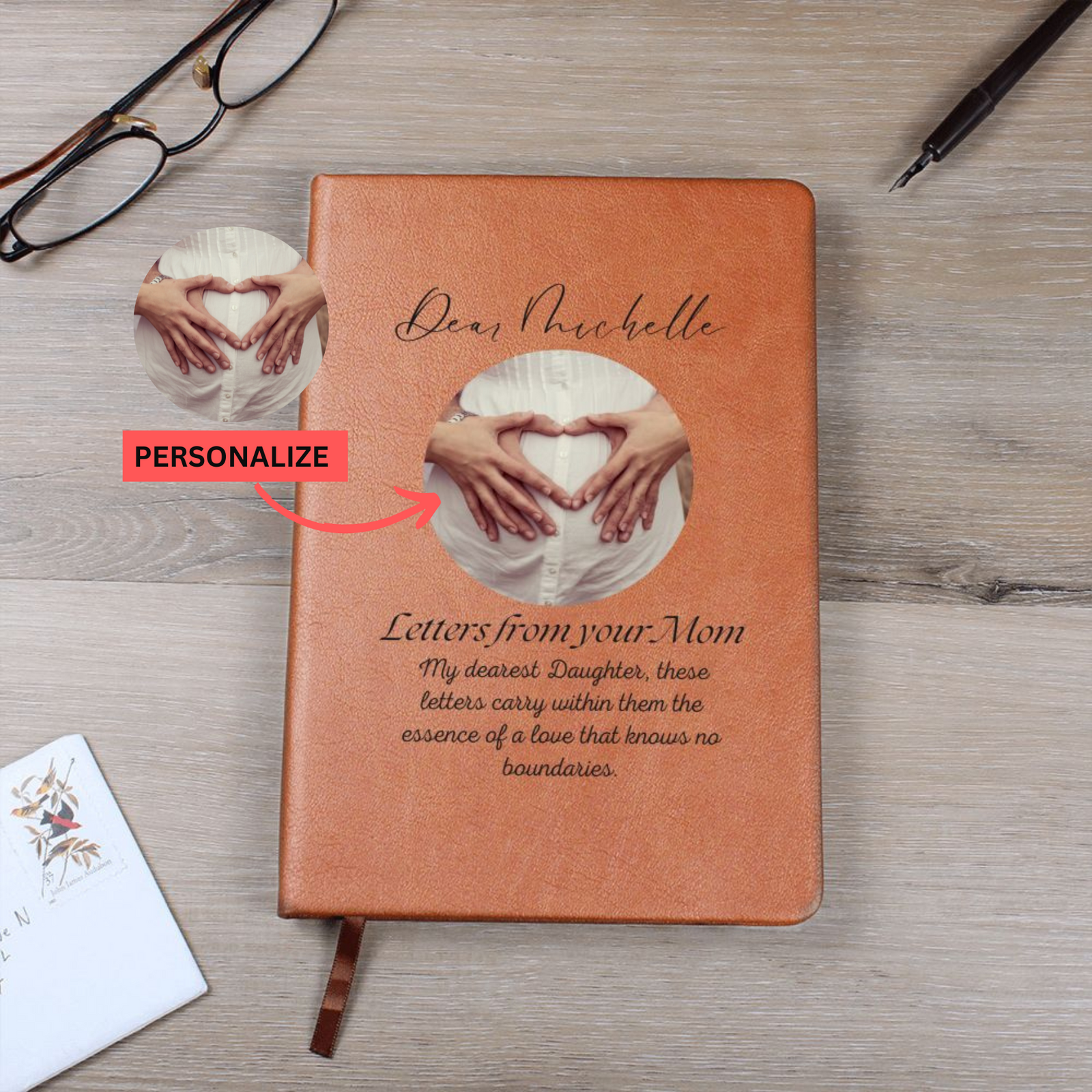 Personalized Letters to My Daughter Leather Journal, To My Daughter Journal, Memory Keepsake Journal, Baby Memory Book, Gift for Daughter