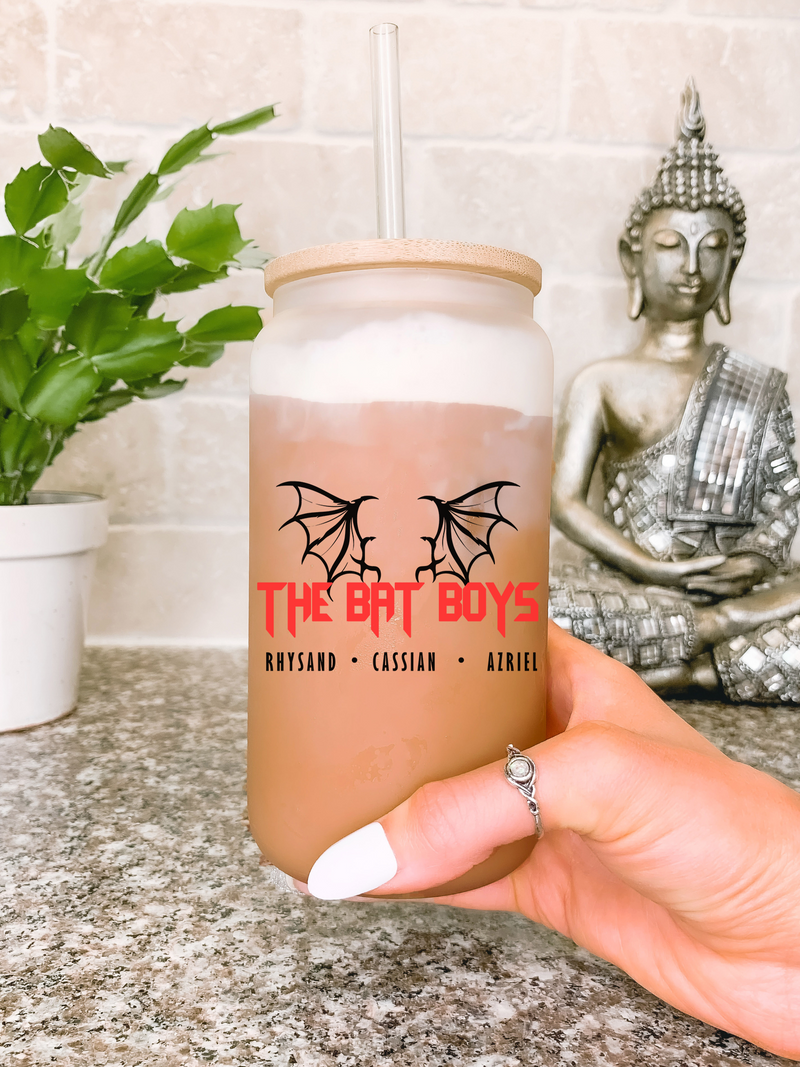 The Bat Boys Glass Mug Tumbler, The Night Court Mug, Cassian General Commander, Fantasy Romance Book Lovers, Booktok Bookish Cup, Sjm Gifts