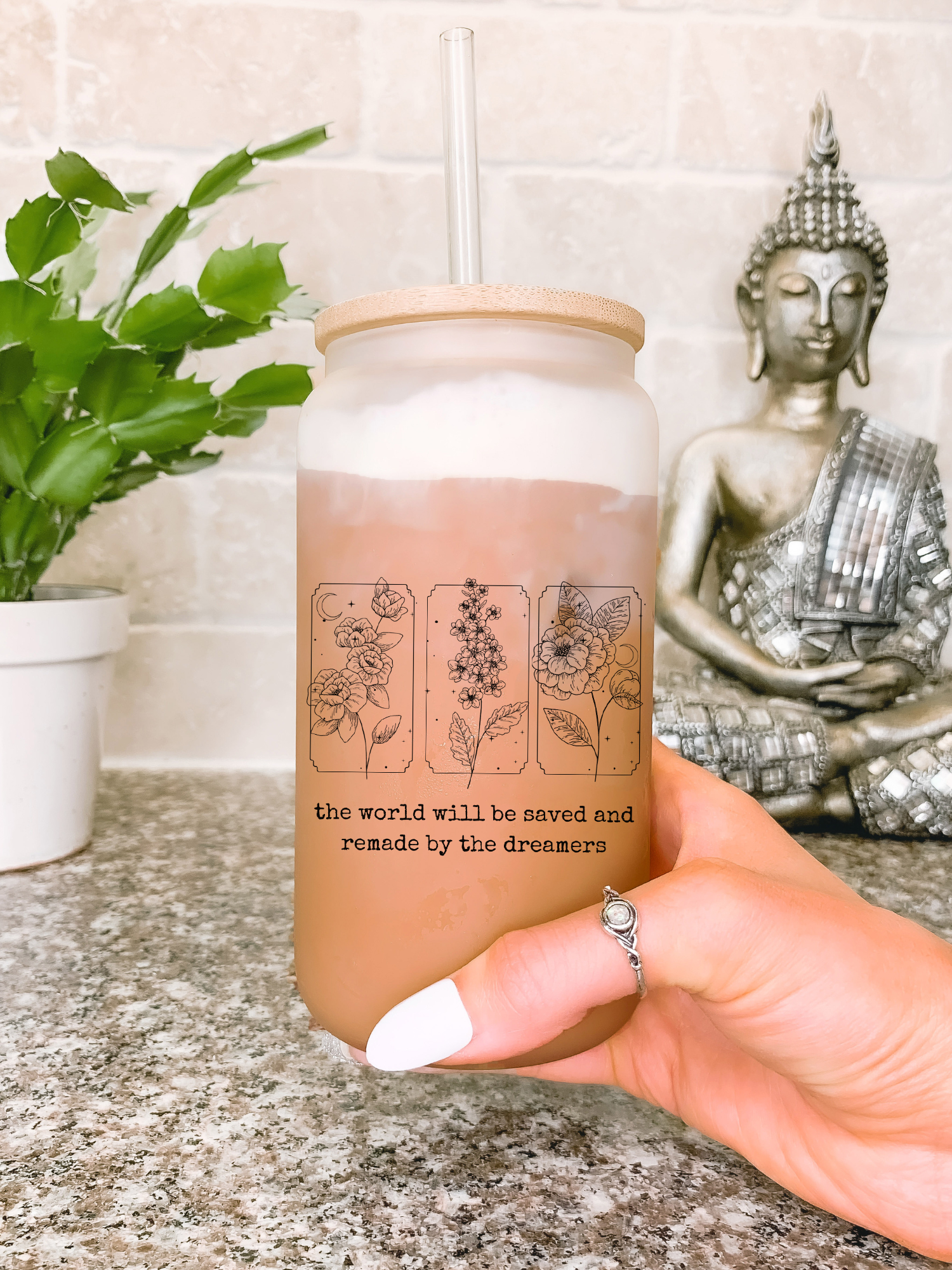 Throne Of Glass Coffee Cup, The World Will Be Saved And Remade By The Dreamers Glass Mug, Gift for Book Lovers, Bookish Mug