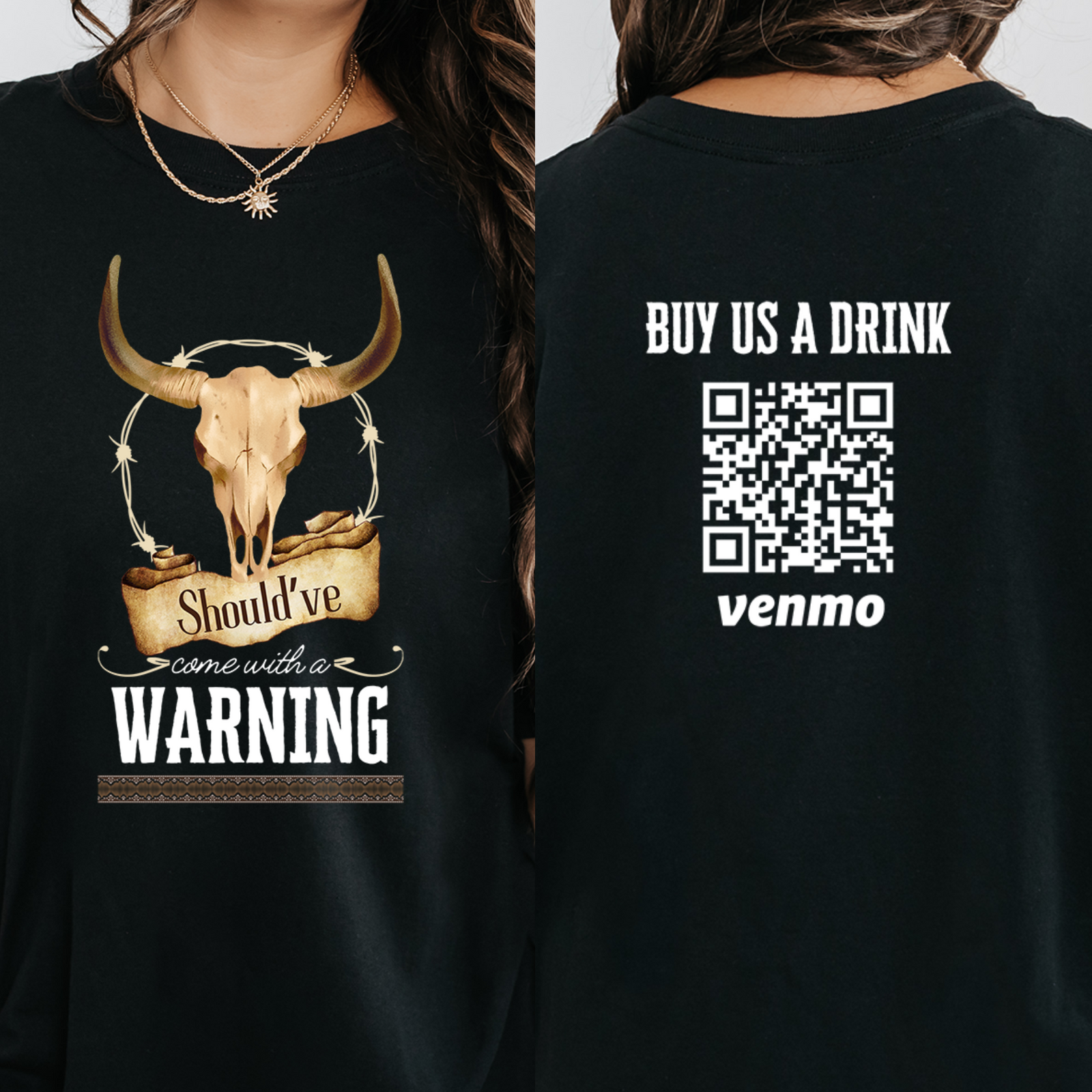 Personalized Should've Come With a Warning Shirt, Custom Venmo Code Shirts, Country Music Shirt, Music Festival, Rodeo Shirt, Cowboy Tshirts