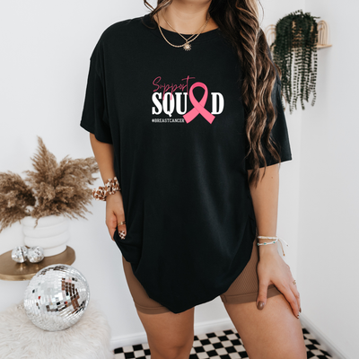 Personalized Breast Cancer Support Squad Warrior Group Shirt, Custom Venmo Code Support Fund Shirts, Cancer Fighter Motivational Shirts