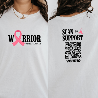 Personalized Breast Cancer Support Squad Warrior Group Shirt, Custom Venmo Code Support Fund Shirts, Cancer Fighter Motivational Shirts