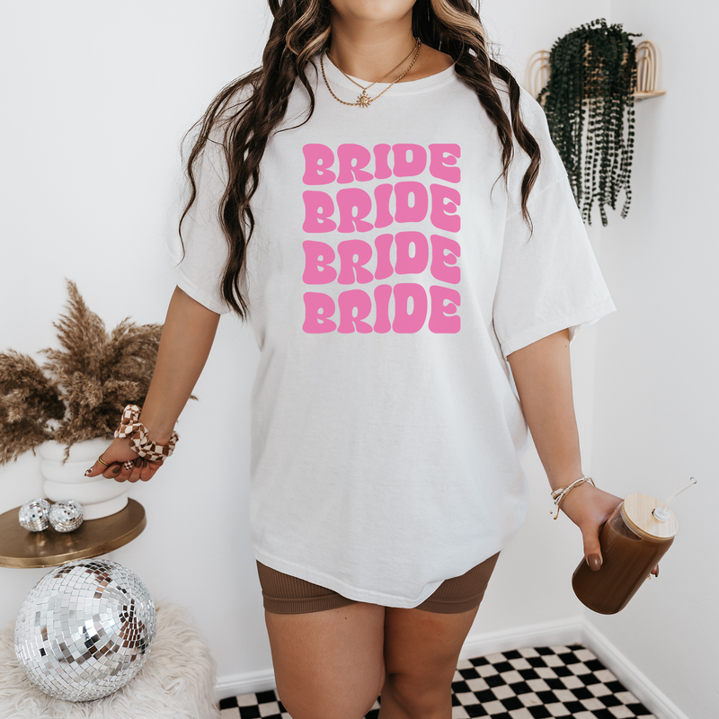 Custom Retro Bridal Party Shirts, Personalized Bachelorette Shirts, Bride Bridesmaids Shirt, Groovy Bachelorette Party Tee, Bachelorette Venmo Shirts