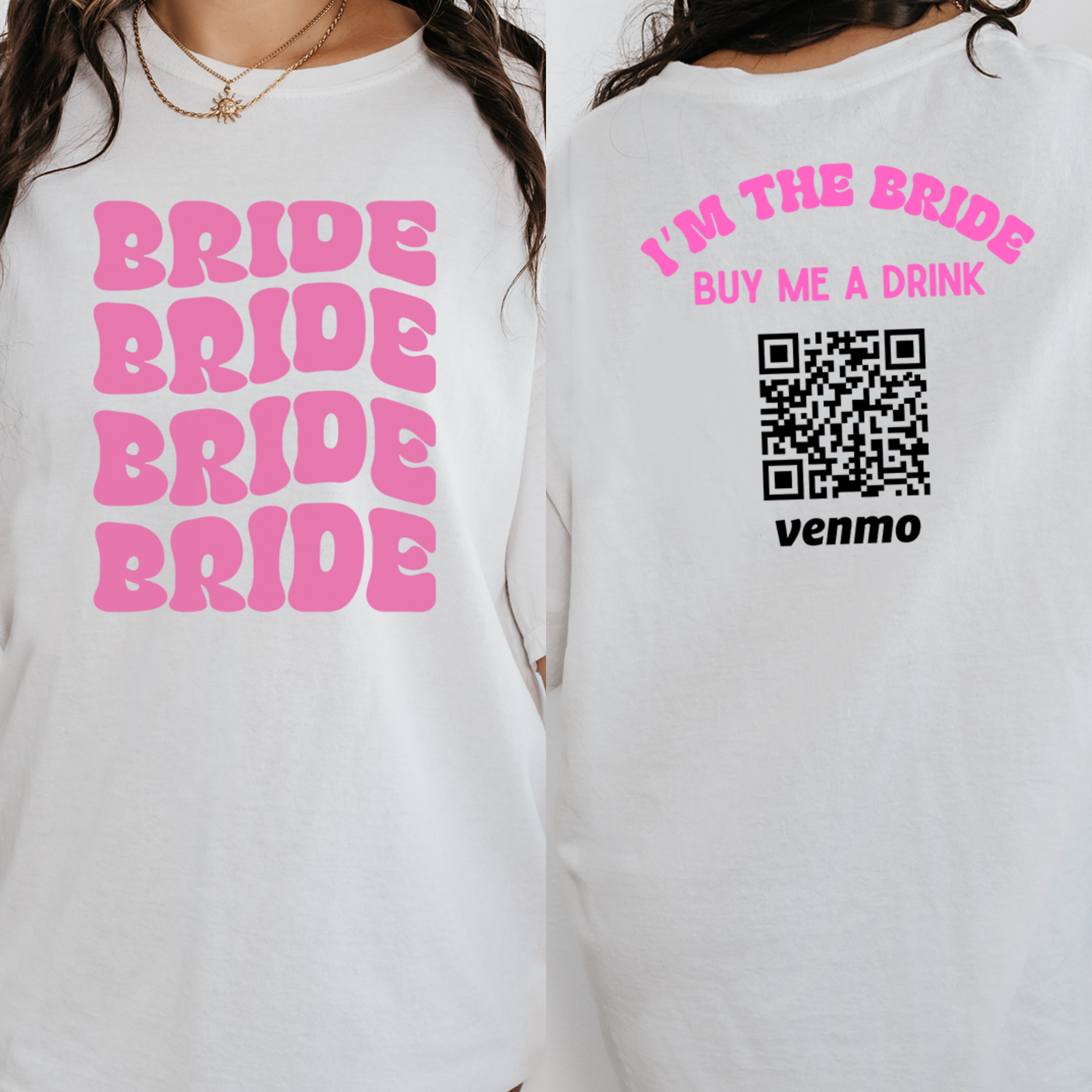 Custom Retro Bridal Party Shirts, Personalized Bachelorette Shirts, Bride Bridesmaids Shirt, Groovy Bachelorette Party Tee, Bachelorette Venmo Shirts
