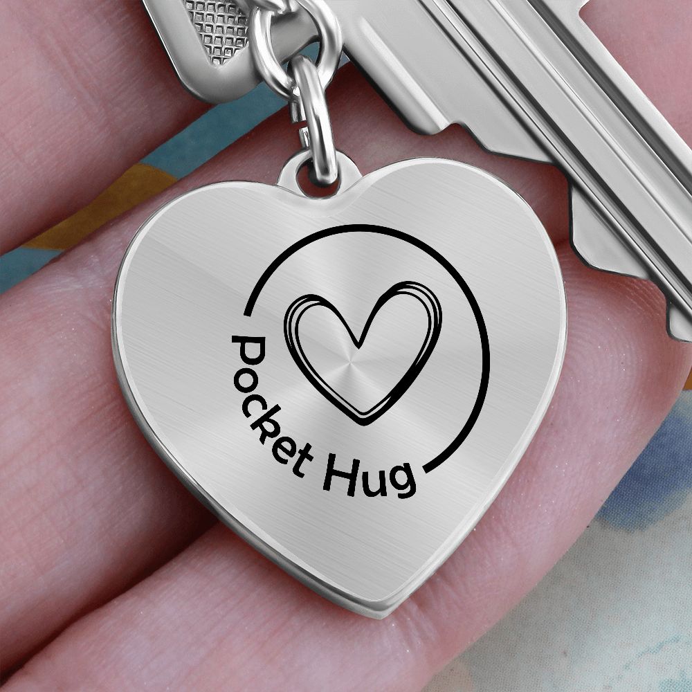 Personalized Pocket Hug Keychain / Pocket Anxiety Token / Mental Health Gifts / Custom Pocket Hug / Pocket Token Gift / Pocket Hugs