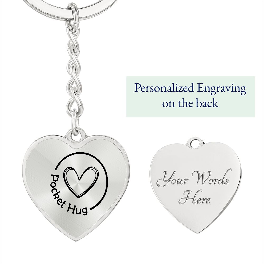 Personalized Pocket Hug Keychain / Pocket Anxiety Token / Mental Health Gifts / Custom Pocket Hug / Pocket Token Gift / Pocket Hugs