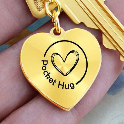 Personalized Pocket Hug Keychain / Pocket Anxiety Token / Mental Health Gifts / Custom Pocket Hug / Pocket Token Gift / Pocket Hugs