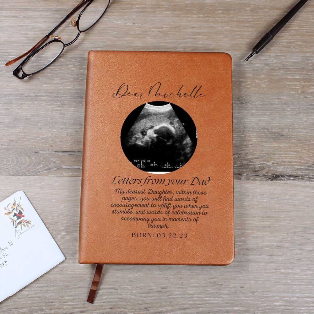 Personalized New Dad Gift Journal, Letters to My Daughter, Letters to My Son, Dad To be Journal, Memory Keepsake Journal, Baby Memory Book, Gift for Dad To Be