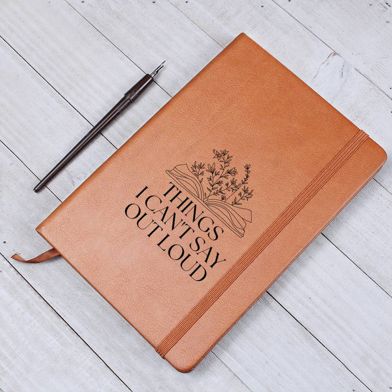 Mental Health Leather Journal, Things I Can't Say Out Loud Journal, Daily Check-In Journal, Anger Journal, Anxiety Relief, Venting Journal
