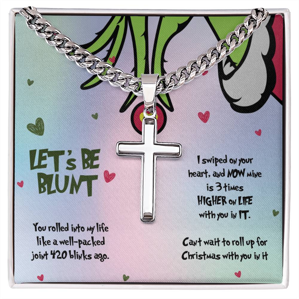 Personalized Stoner Bracelet for Boyfriend, Let's Be Blunt, Christmas Gift for Him, 420 Gifts for Men, Weed Marijuana Cannabis Jewelry