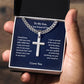 Personalized To My Son Necklace, Meaningful Gift for Son, College Graduation Gift