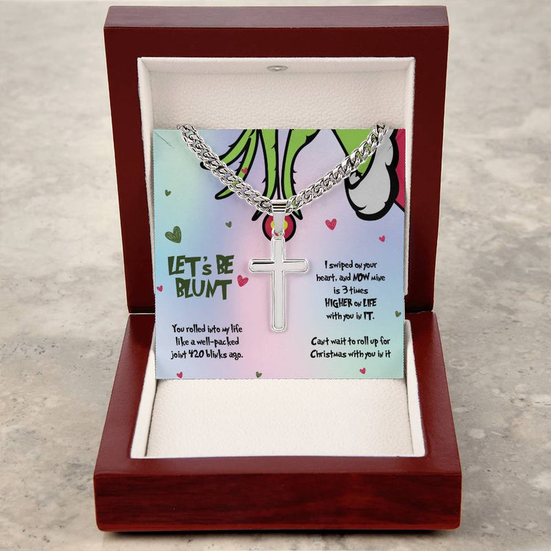 Personalized Stoner Bracelet for Boyfriend, Let's Be Blunt, Christmas Gift for Him, 420 Gifts for Men, Weed Marijuana Cannabis Jewelry