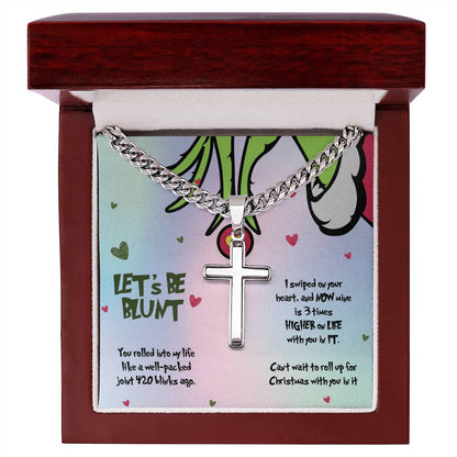 Personalized Stoner Bracelet for Boyfriend, Let's Be Blunt, Christmas Gift for Him, 420 Gifts for Men, Weed Marijuana Cannabis Jewelry