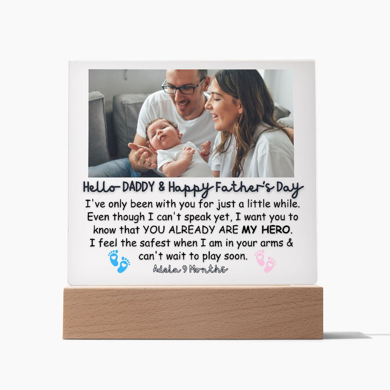 Personalized First Father's Day 2023 Gift, First Father's Day Gift From Baby, 1st Father's Day Gift Photo