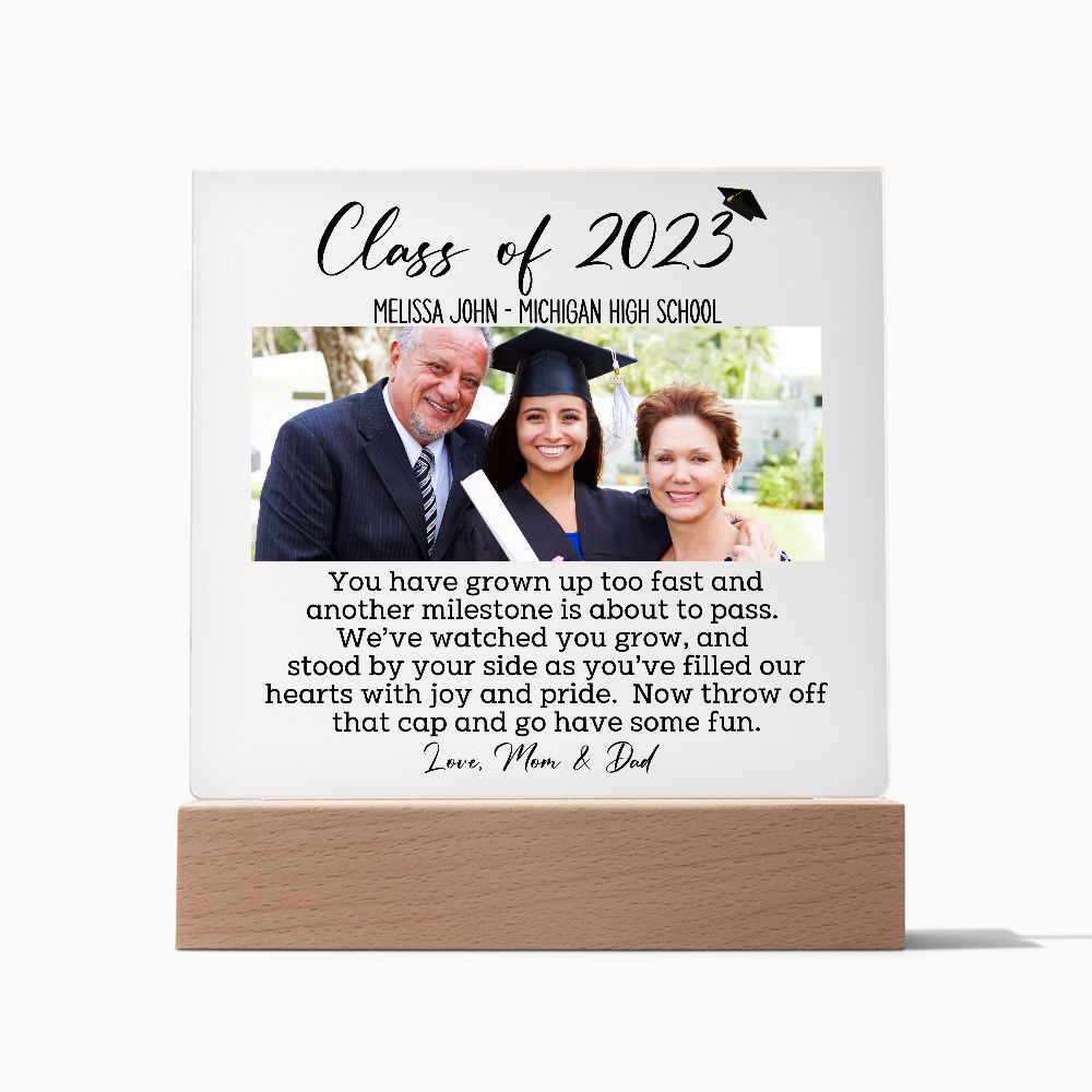 Personalized Class of 2023 Graduation Gift, High School Graduation, College Graduation, University Graduation, Personalised Plaque for Her, for Him