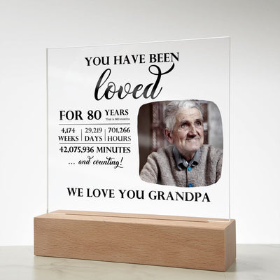 Personalized 80th Birthday You Have Been Loved Night Light Gift, 80th Birthday Sign, Dad, Mom 80th Birthday Present, Grandma, Grandpa Gifts