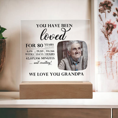 Personalized 80th Birthday You Have Been Loved Night Light Gift, 80th Birthday Sign, Dad, Mom 80th Birthday Present, Grandma, Grandpa Gifts
