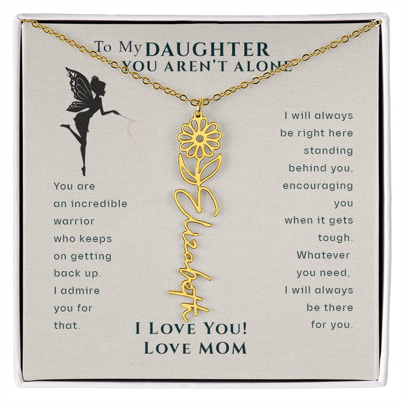 to my daughter you aren't alone