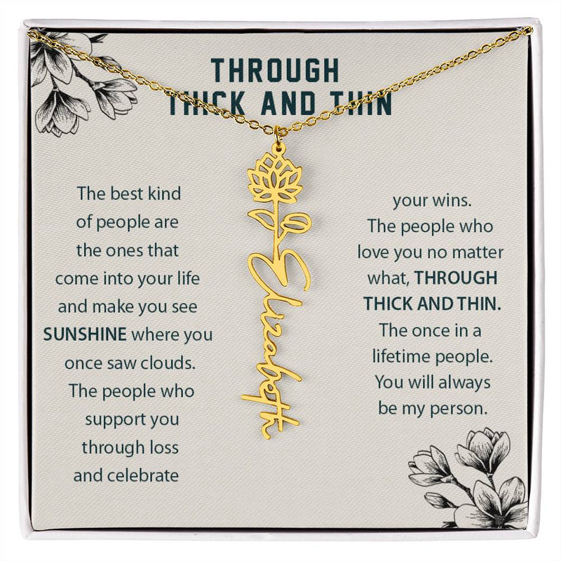 through thick and thin