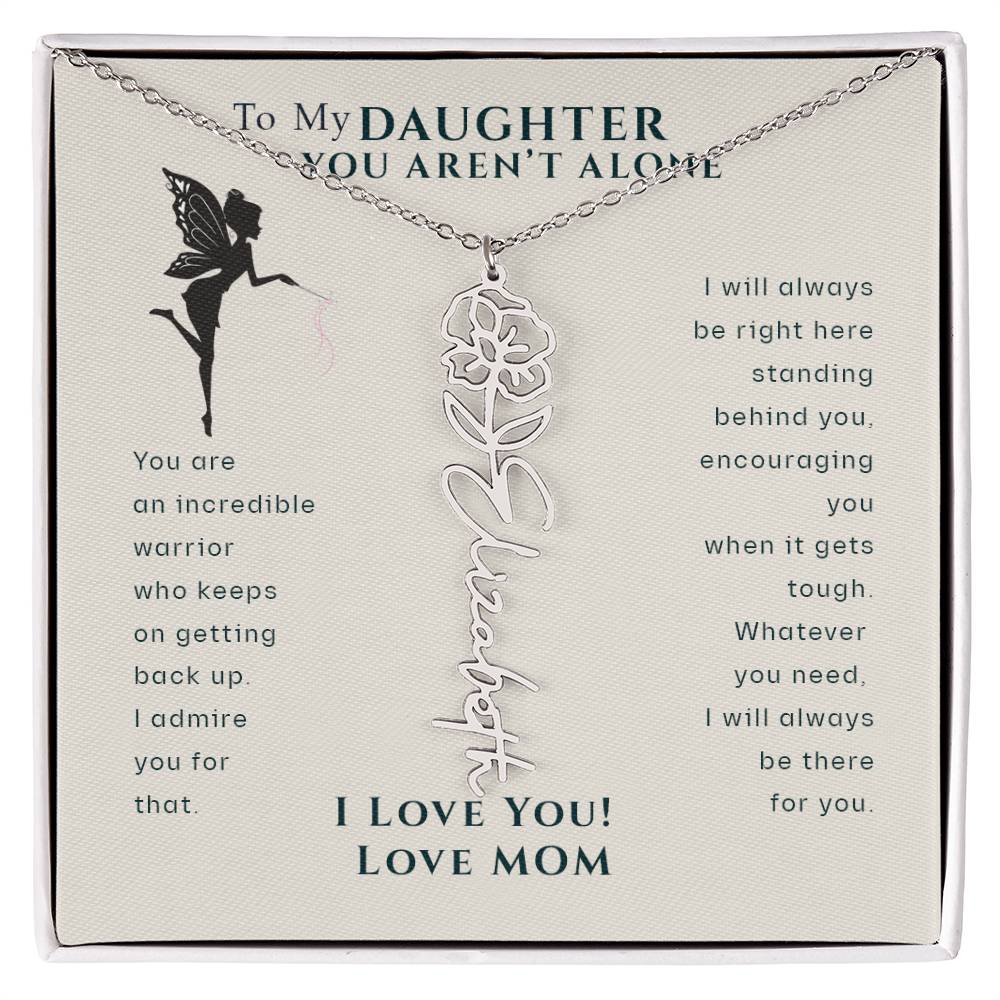 to my daughter you aren't alone