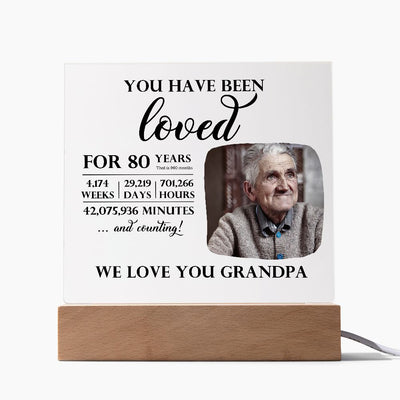 Personalized 80th Birthday You Have Been Loved Night Light Gift, 80th Birthday Sign, Dad, Mom 80th Birthday Present, Grandma, Grandpa Gifts
