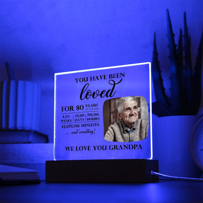 Personalized 80th Birthday You Have Been Loved Night Light Gift, 80th Birthday Sign, Dad, Mom 80th Birthday Present, Grandma, Grandpa Gifts
