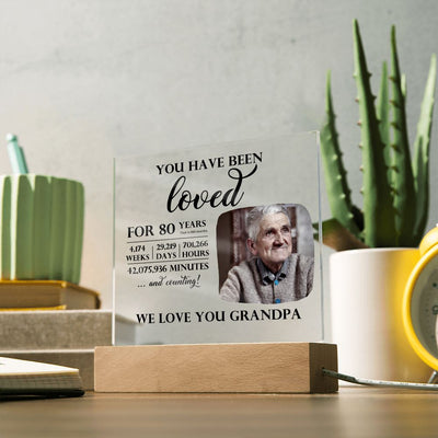 Personalized 80th Birthday You Have Been Loved Night Light Gift, 80th Birthday Sign, Dad, Mom 80th Birthday Present, Grandma, Grandpa Gifts