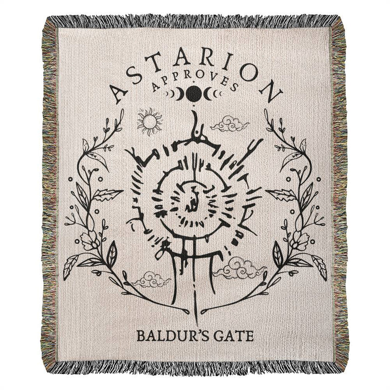 Astarion Approves, Baldurs Gate Blanket, Housewarming Gift, Video Game Lover Gift, Dungeon And Dragon Home Decor
