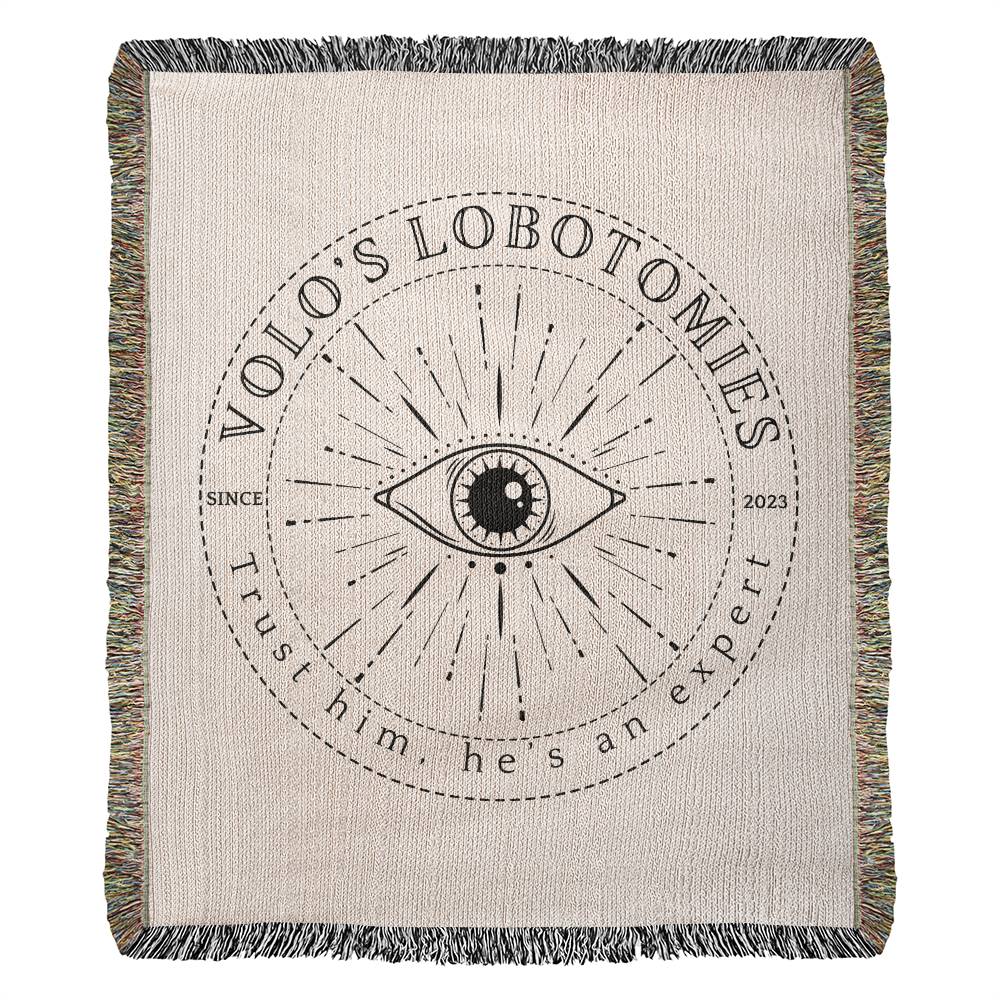 Lobotomy at Volo's Woven Blanket, Baldur's Gate Blanket, Gamer Home Decor, Birthday Gift for Best Friend, Geek Gift Ideas