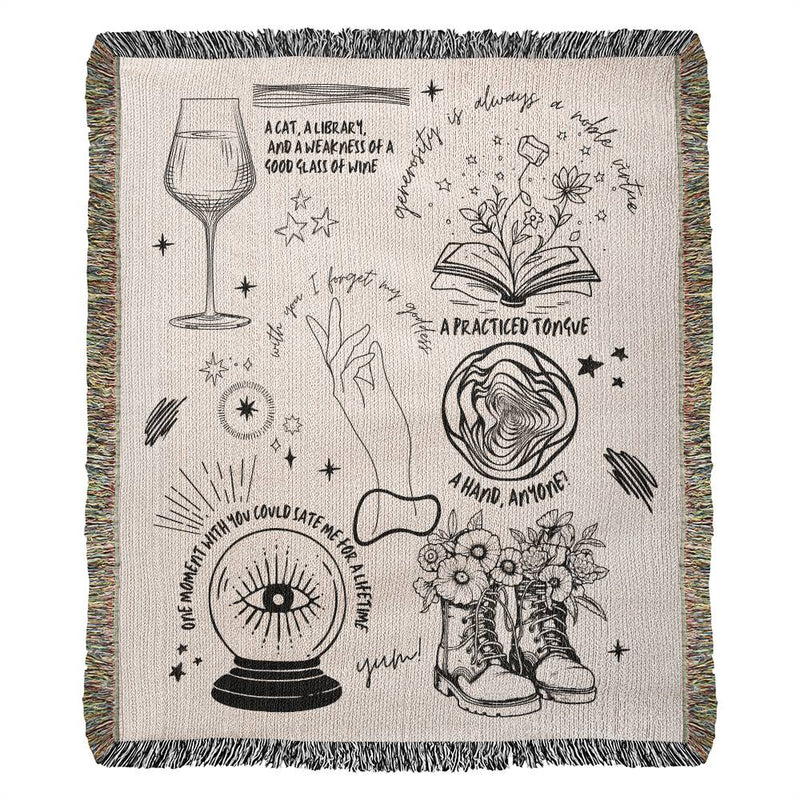 All Things Wizard Blanket, Cozy Wizard Blanket, Dungeon And Dragon, DND Gamer Gifts, Video Game Lover Blanket, Housewarming Gifts