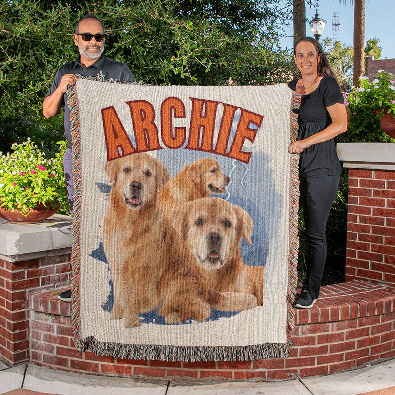 Personalized Dog Photo Blanket, Custom Pet Blanket, Pet Memorial Gifts, Gifts For Dog Lovers, Dog Owners, Dog Mom, Pet Memorial Blanke