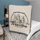 Greetings from Terrasen Blanket, Bookish Woven Blanket, To Whatever End, Fantasy Reader Gift for Her, Housewarming Gift for Book Lover