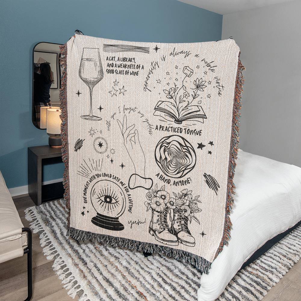All Things Wizard Blanket, Cozy Wizard Blanket, Dungeon And Dragon, DND Gamer Gifts, Video Game Lover Blanket, Housewarming Gifts